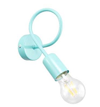 Kinkiet turkus loft pastel kopia